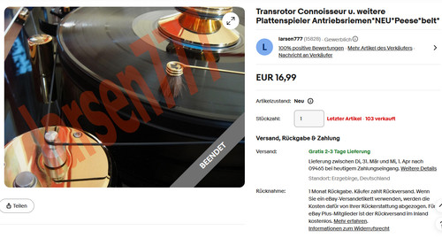 Transrotor connoisseur - transrotor,